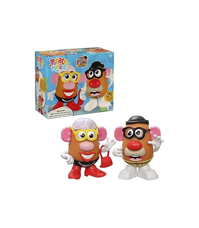 Mr Potato Head Potato Head Yamma e Yampa Toy para crianças de 2 anos ou mais, inclui 24 partes e peças, brinquedos criativos par