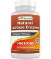 Best Naturals Fast Acting Lactase Enzyme Tablet, 3000 Fcc Alu, 180 Count (859375002900)