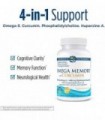 Nordic Naturals Omega Memory com curcumina, limão - 60 géis macios - 1000 mg Omega-3 + 400 mg curcumina otimizada - memória, cog