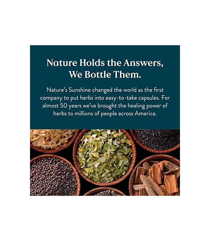 Natures Sunshine Natria Complexo HSN, 90 Cápsulas | Nossa fórmula exclusiva à base de ervas melhora o tom da pele e ajuda a nutr