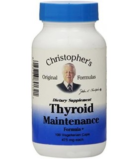 Dr. Cápsulas de fórmula de manutenção da tireóide Christophers Formulas, 100 unidades