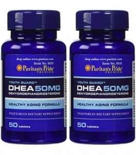 Puritans Pride 2 Pack de DHEA 50 mg Puritans Pride DHEA 50 mg-50 comprimidos