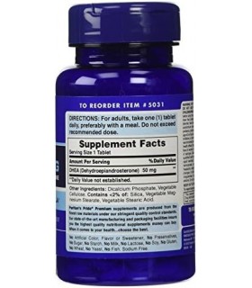 Puritans Pride 2 Pack de DHEA 50 mg Puritans Pride DHEA 50 mg-50 comprimidos
