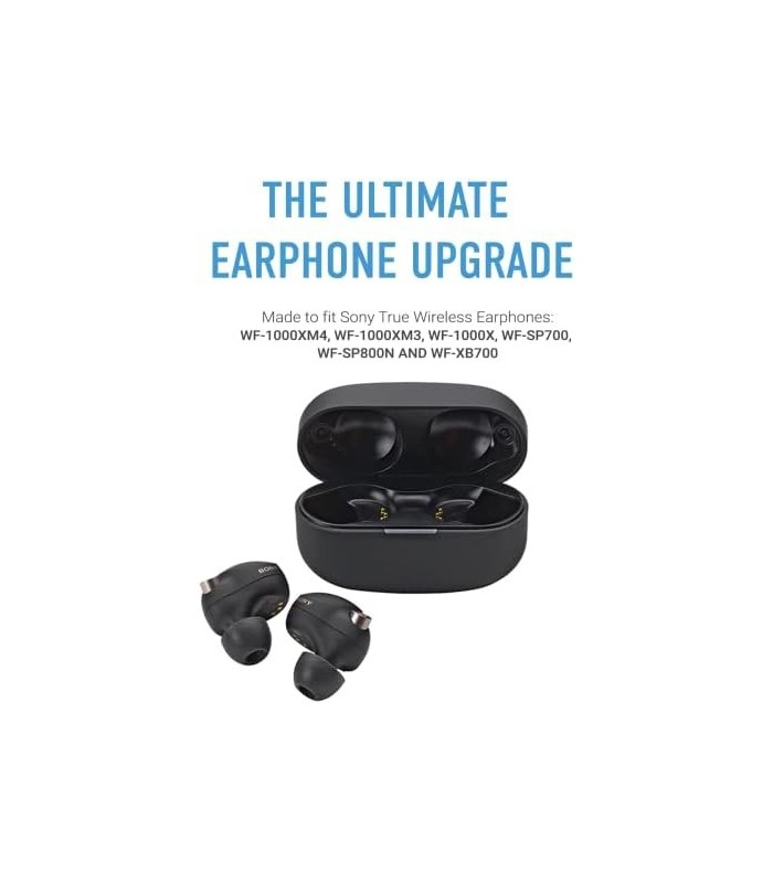 COMPLY Foam Foam Tips para Sony TrueWireless WF-1000XM4, WF-1000XM3, WF-XB700, Ultimate Comfort | Ajuste Inabalável | Sortido, 3