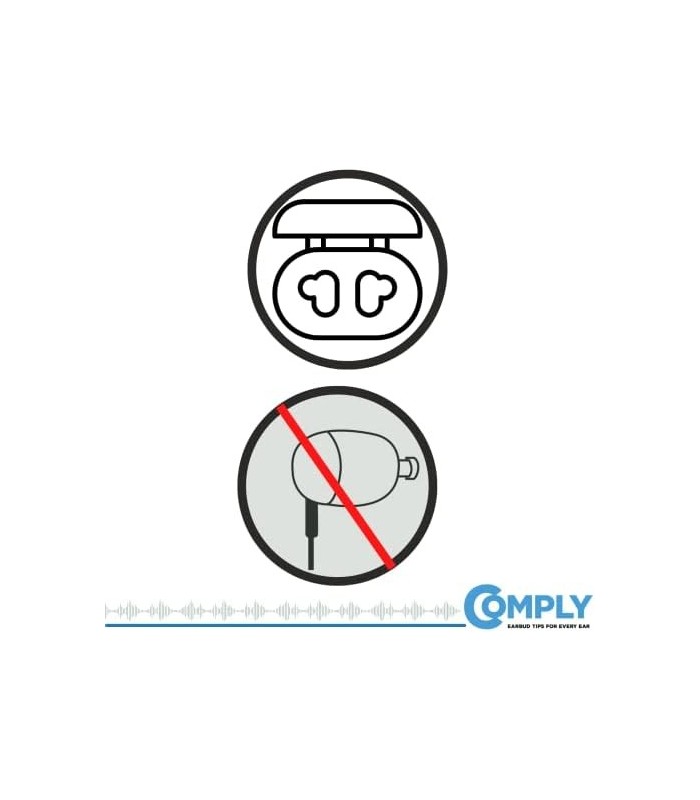 COMPLY Foam Foam Tips para Sony TrueWireless WF-1000XM4, WF-1000XM3, WF-XB700, Ultimate Comfort | Ajuste Inabalável | Sortido, 3