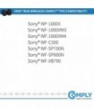 COMPLY Foam Foam Tips para Sony TrueWireless WF-1000XM4, WF-1000XM3, WF-XB700, Ultimate Comfort | Ajuste Inabalável | Sortido, 3