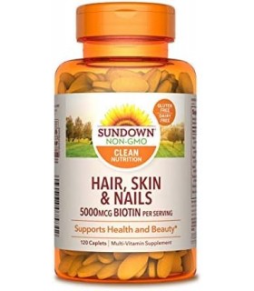 Sundown Naturals Hair, Skin & Nails, 120 cápsulas (65287)