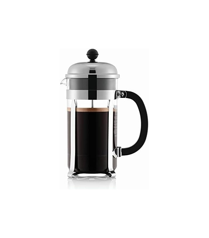 Bodum 1928-16US4 Chambord French Press Cafeteira, 1 litro, 34 onças, cromado