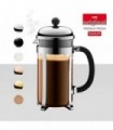 Bodum 1928-16US4 Chambord French Press Cafeteira, 1 litro, 34 onças, cromado