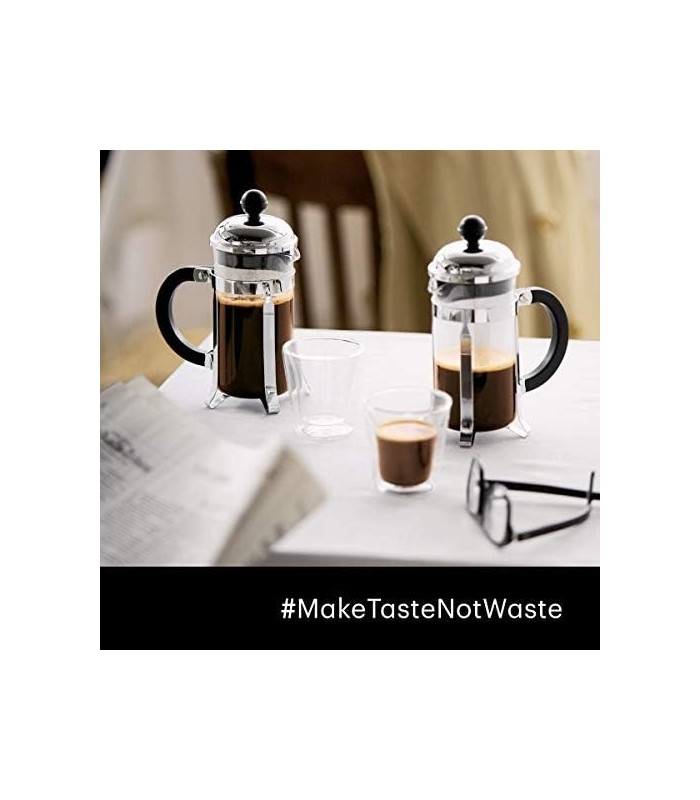 Bodum 1928-16US4 Chambord French Press Cafeteira, 1 litro, 34 onças, cromado