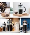 Bodum 1928-16US4 Chambord French Press Cafeteira, 1 litro, 34 onças, cromado