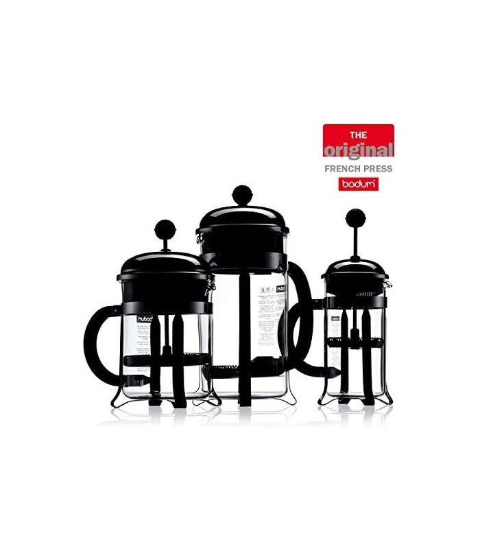 Bodum 1928-16US4 Chambord French Press Cafeteira, 1 litro, 34 onças, cromado