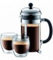Bodum 1928-16US4 Chambord French Press Cafeteira, 1 litro, 34 onças, cromado