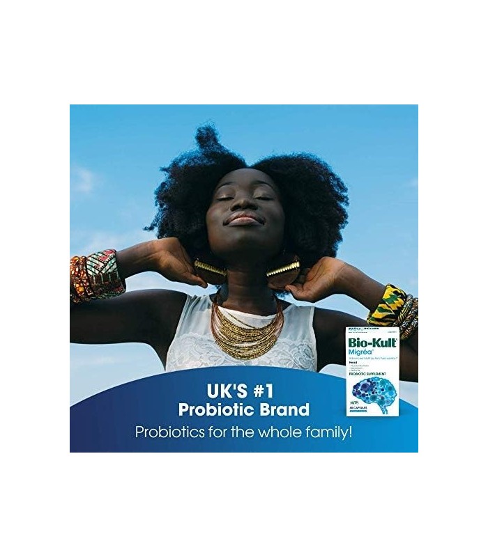 Bio-Kult Advanced MultiStrain Probióticos com Citrato de Magnésio Vitamina B6 60, Sem Sabor, 60 unidades