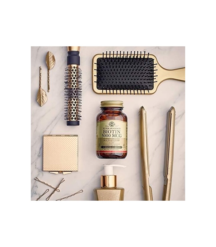 Solgar Biotina 10.000 mcg, 120 Cápsulas Vegetais - Energia, Metabolismo, Promove Pele, Unhas e Cabelos Saudáveis ??- Super Potên