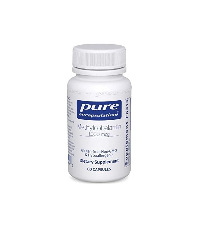 Encapsulações Puras Metilcobalamina 1.000 mcg | Suplemento de vitamina B12 para apoiar a memória e os nervos* | 60 cápsulas