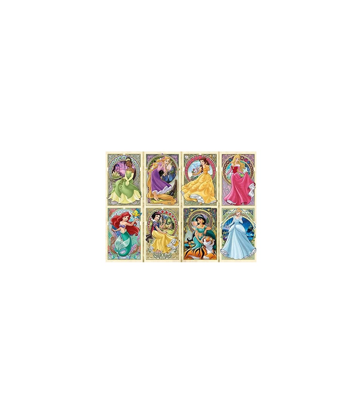Ravensburger Disney Princesas Art Nouveau Quebra-cabeça de 1000 peças para  adultos - 16504 - Cada peça é única, a tecnologia Sof