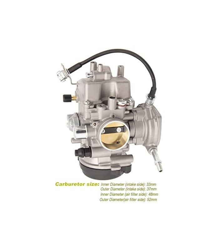 Kit de carburador YFM400 compatível com Yamaha Kodiak 400 YFM 400 YFMCarb, substituição para carburador Yamaha YFM400, carburado