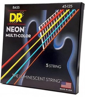 DR Strings HI-DEF NEON Bass Guitar Strings (NMCB5-45)
