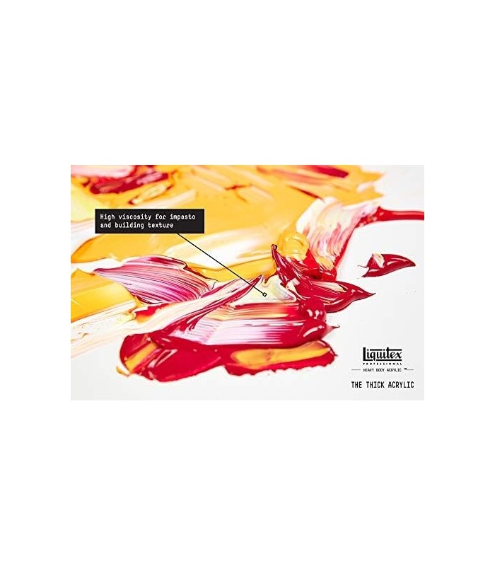 Tinta acrílica para corpo pesado profissional Liquidex, pote de 32 onças (946 ml), branco de titânio