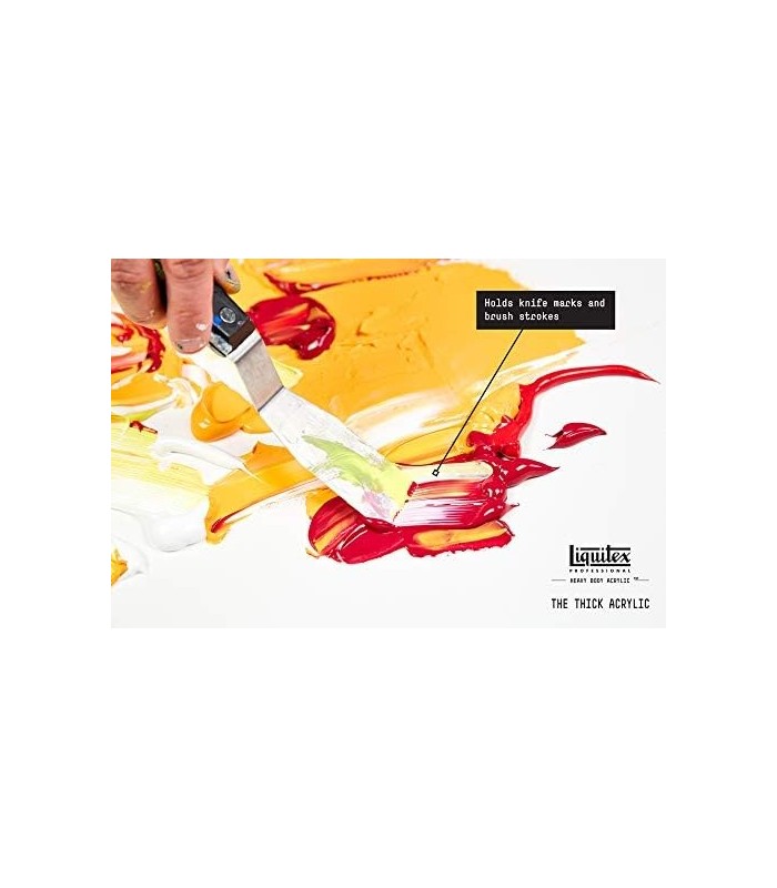 Tinta acrílica para corpo pesado profissional Liquidex, pote de 32 onças (946 ml), branco de titânio