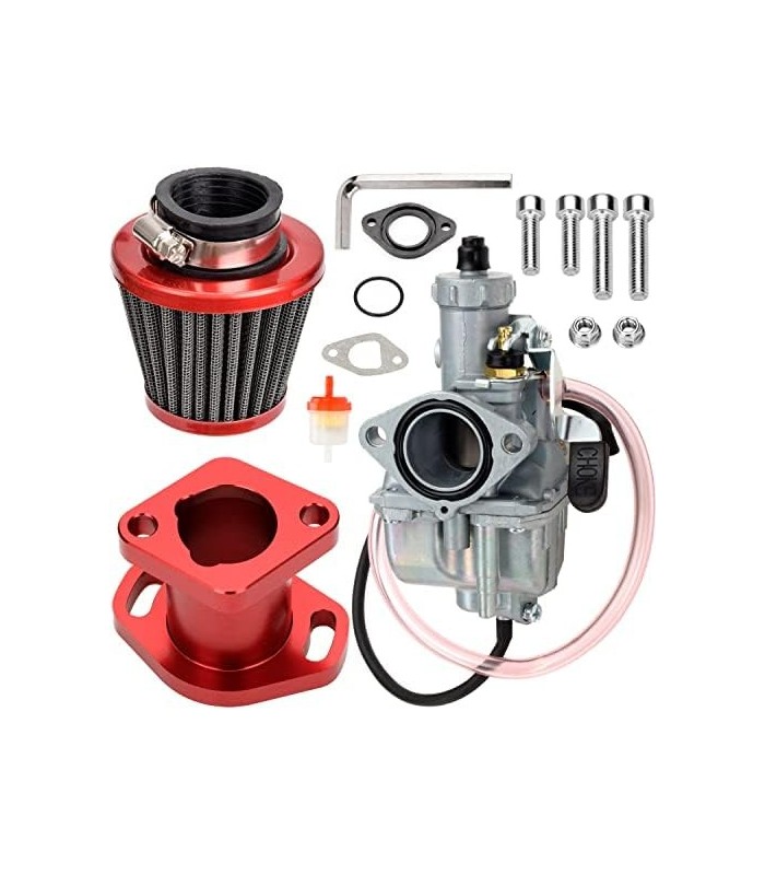 FVRITO VM22 Carburador Carb Performance Tubo de admissão Mainfold 38mm Kit de filtro de ar Adaptar para Predator 212cc GXhp Moto