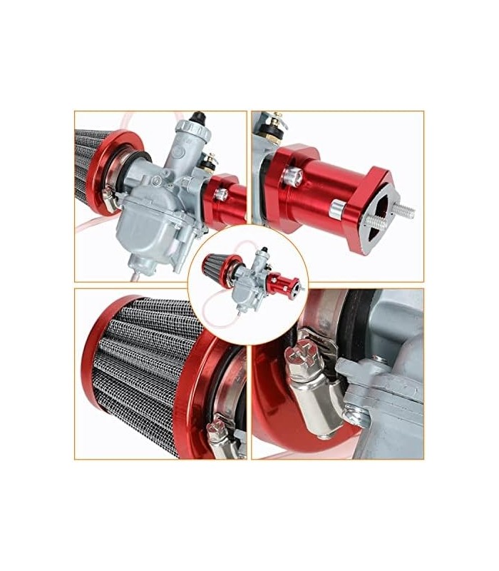 FVRITO VM22 Carburador Carb Performance Tubo de admissão Mainfold 38mm Kit de filtro de ar Adaptar para Predator 212cc GXhp Moto