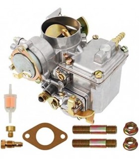 Carburador 34 PICT-3 para VW Beetles Super Beetles Dual Port 1600cc Motor 12V Refrigerado a Ar Tipo 1 Motores Automático Choke T
