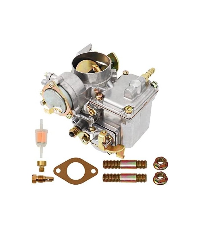 Carburador 34 PICT-3 para VW Beetles Super Beetles Dual Port 1600cc Motor 12V Refrigerado a Ar Tipo 1 Motores Automático Choke T