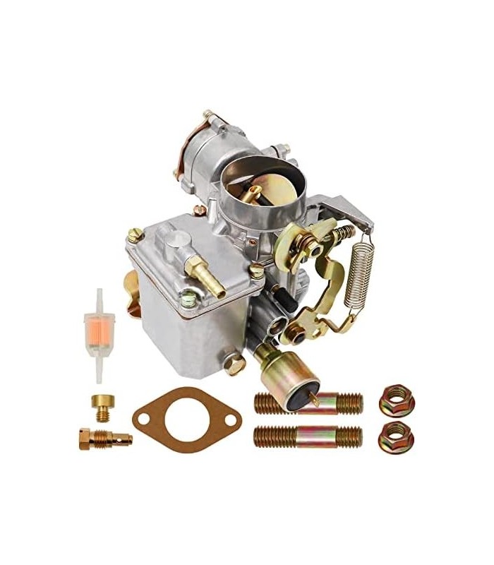 Carburador 34 PICT-3 para VW Beetles Super Beetles Dual Port 1600cc Motor 12V Refrigerado a Ar Tipo 1 Motores Automático Choke T