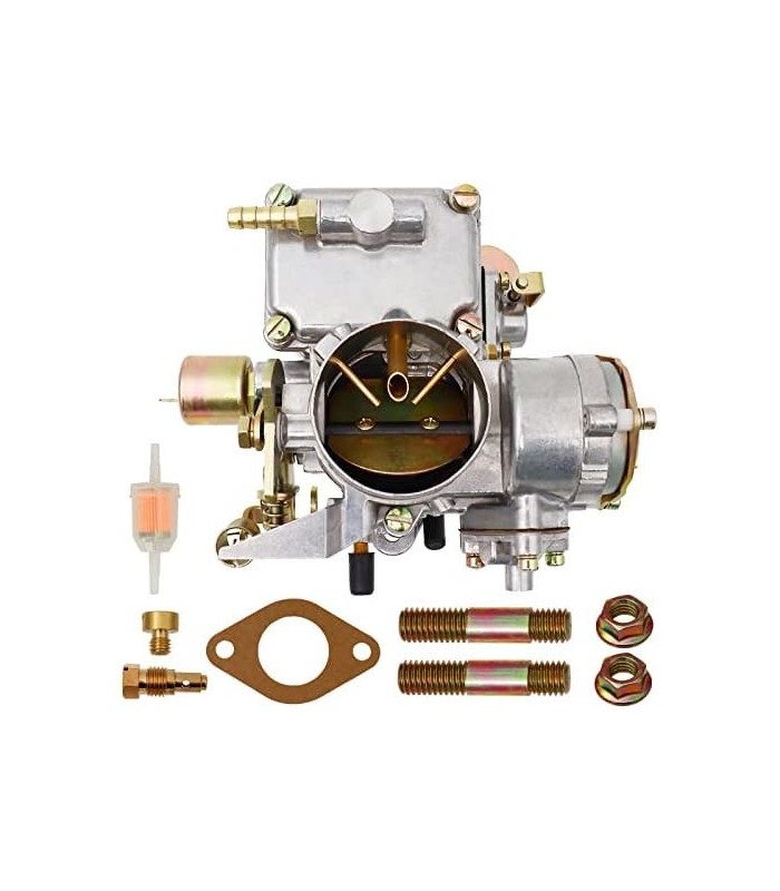 Carburador 34 PICT-3 para VW Beetles Super Beetles Dual Port 1600cc Motor 12V Refrigerado a Ar Tipo 1 Motores Automático Choke T