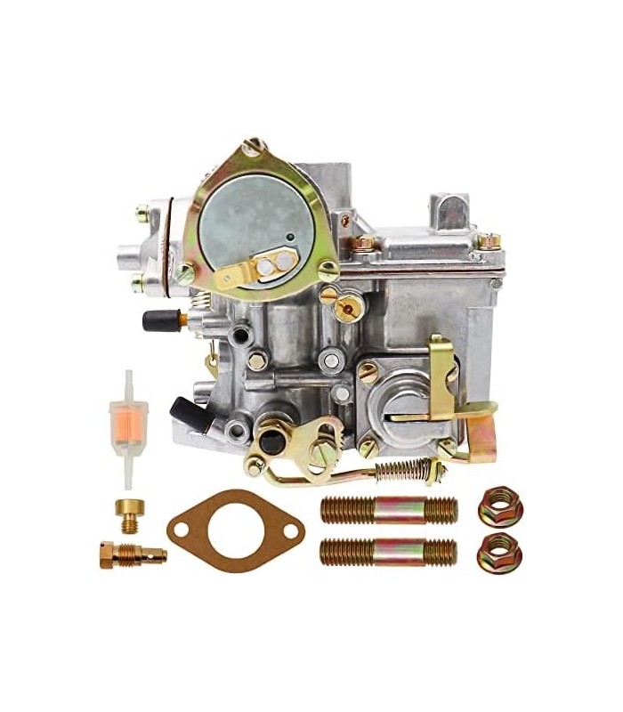 Carburador 34 PICT-3 para VW Beetles Super Beetles Dual Port 1600cc Motor 12V Refrigerado a Ar Tipo 1 Motores Automático Choke T