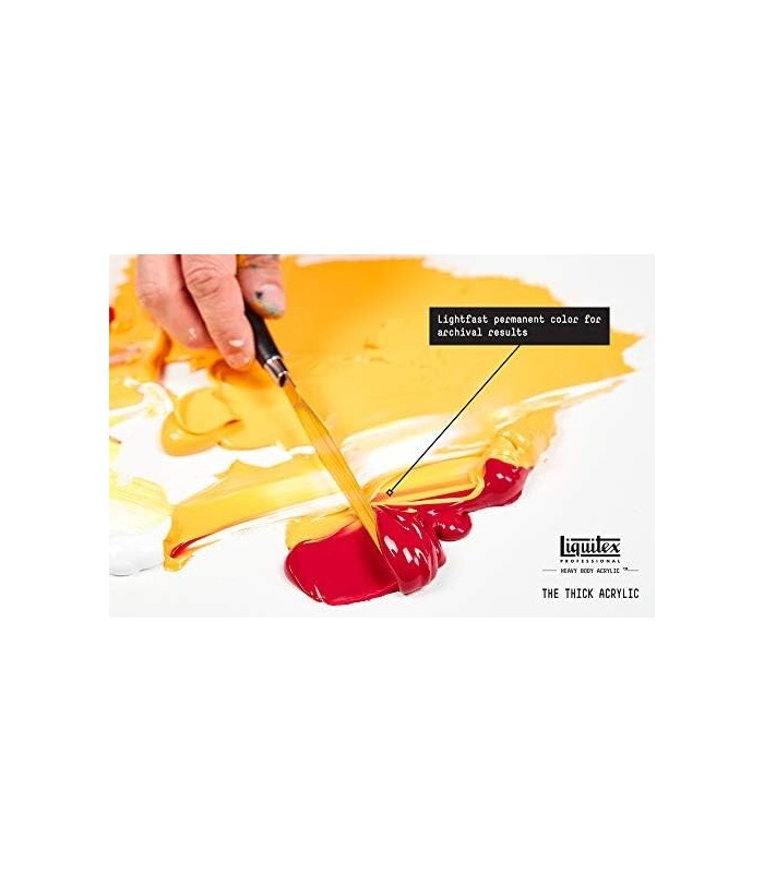 Tinta acrílica para corpo pesado profissional Liquidex, pote de 32 onças (946 ml), branco de titânio