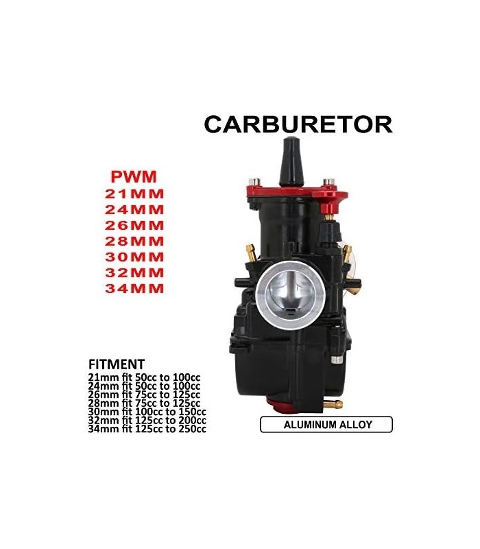 PWK 21mm Carburador Motocicleta Power Jet Carb Racing Performance Universal Para 50cc a 100cc Pit Dirt Bike Motocross Enduro Roa