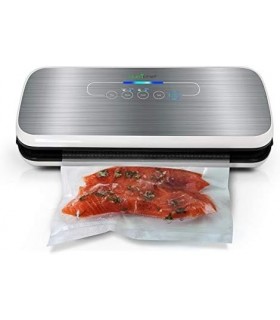 NutriChef PKVS Sealer | Kit de preservação do sistema de vedação de ar a vácuo automático | Compacto | Testado em laboratório |