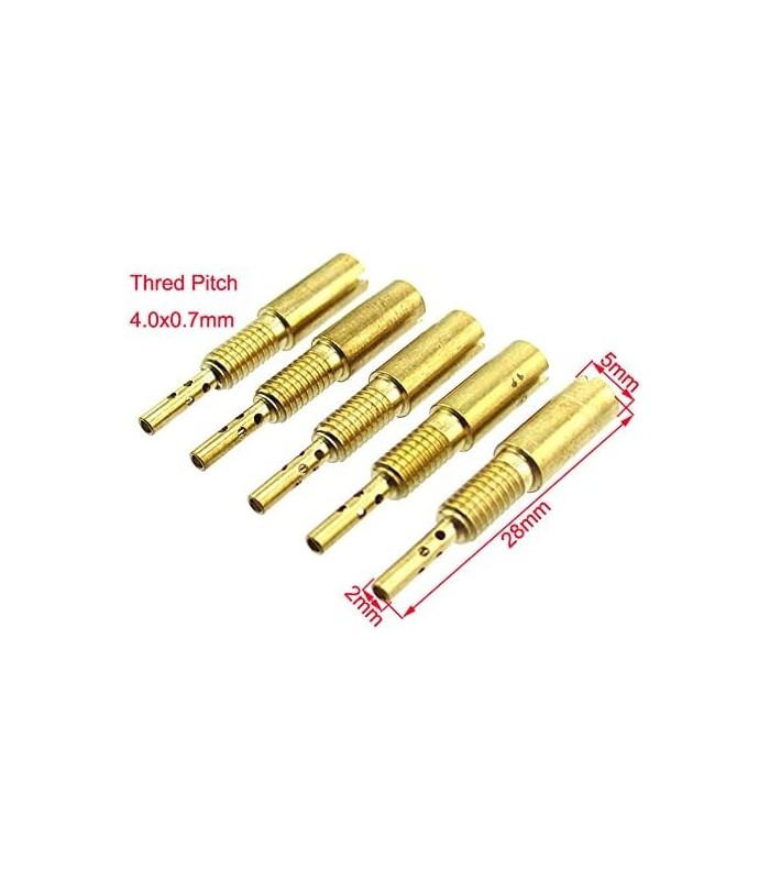 DJ-Motor M4x0.7mm Carburador Jet Pilot Para Carb HS40 HSR42 HSR45 HSR48 RS34 RS36 RS38 RS40 TM33 TM36 TM40