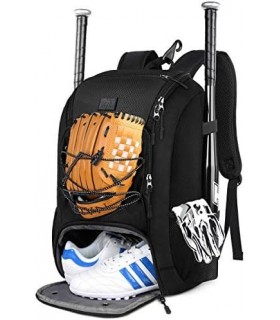 Bolsa de beisebol juvenil MATEIN bolsa de softball com bolso para chuteiras para meninas meninos adultos mochila de beisebol
