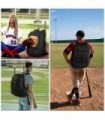 Bolsa de beisebol juvenil MATEIN bolsa de softball com bolso para chuteiras para meninas meninos adultos mochila de beisebol