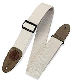 Levys Leathers MSSC8-NAT Series Alça de guitarra de algodão, natural