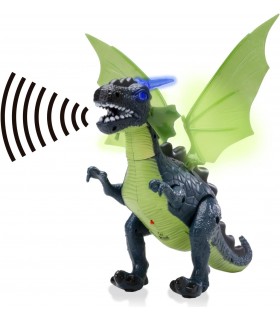 The Outdoor Optimist Dragón volador, caminando, roaring Dragon robot solapas e ilumina