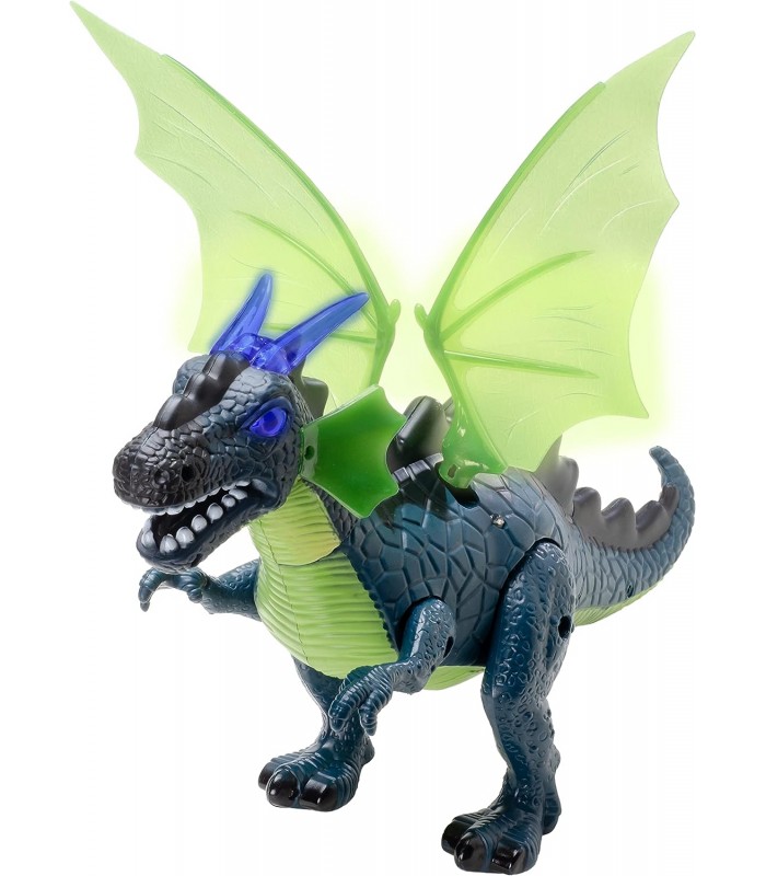 The Outdoor Optimist Dragón volador, caminando, roaring Dragon robot solapas e ilumina