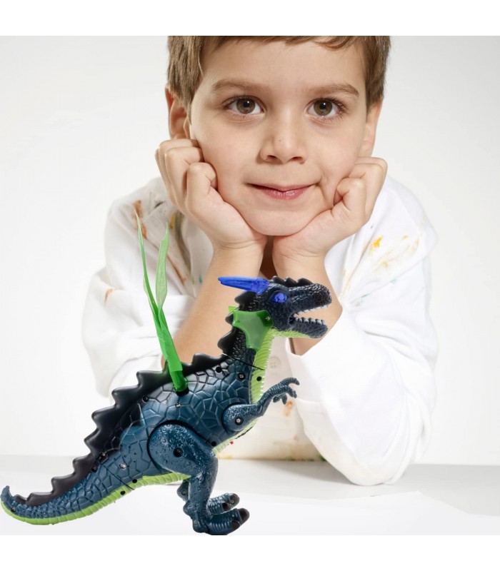 The Outdoor Optimist Dragón volador, caminando, roaring Dragon robot solapas e ilumina