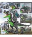 Dinossauro biônico T-Rex de armadura elétrica realista com bombas de água, luzes e rugido, controle remoto Spray de névoa