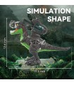 Dinossauro biônico T-Rex de armadura elétrica realista com bombas de água, luzes e rugido, controle remoto Spray de névoa