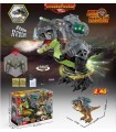 Dinossauro biônico T-Rex de armadura elétrica realista com bombas de água, luzes e rugido, controle remoto Spray de névoa