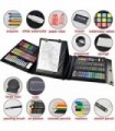 Sunnyglade 185 peças conjunto de arte de cavalete dupla face com três dobras, caixa de arte de desenho com pastéis de óleo, giz
