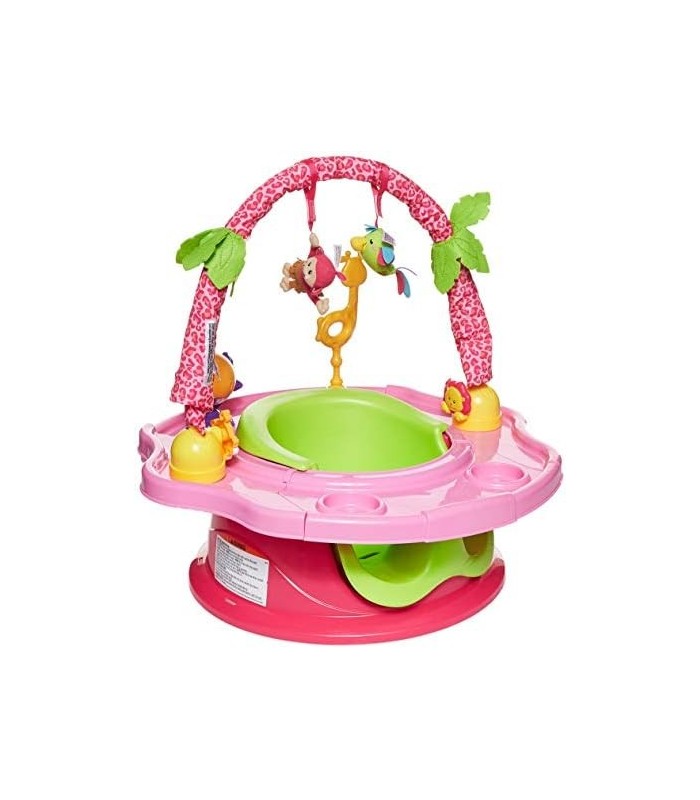 Summer® Deluxe SuperSeat®, assento de bebê Island Fun para sentar, brincar e refeições, de 4 meses a 4 anos