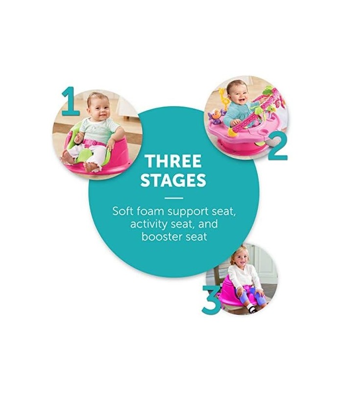 Summer® Deluxe SuperSeat®, assento de bebê Island Fun para sentar, brincar e refeições, de 4 meses a 4 anos