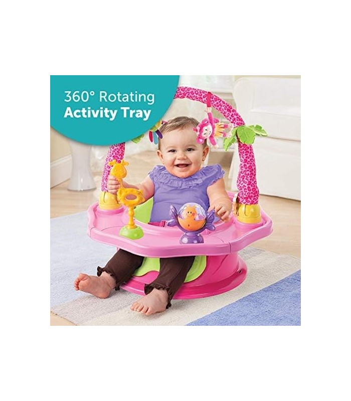 Summer® Deluxe SuperSeat®, assento de bebê Island Fun para sentar, brincar e refeições, de 4 meses a 4 anos