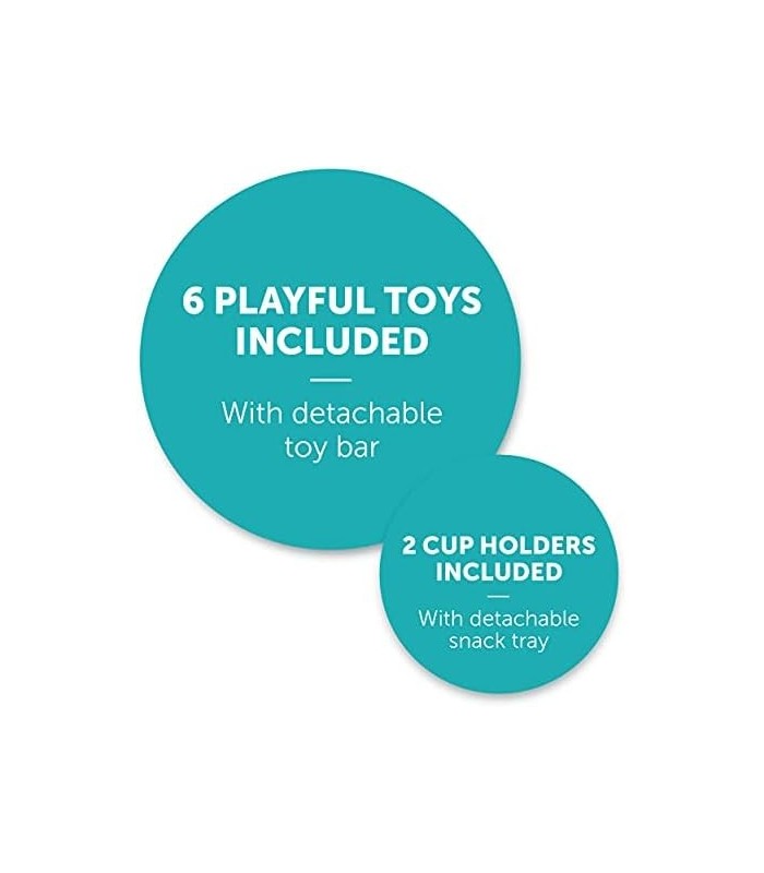 Summer® Deluxe SuperSeat®, assento de bebê Island Fun para sentar, brincar e refeições, de 4 meses a 4 anos